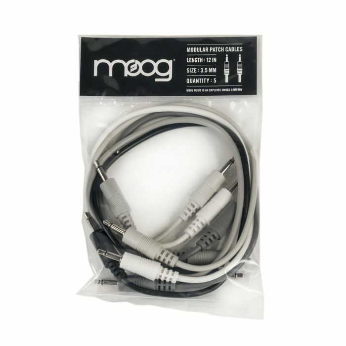 MOOG - Moog Mother 32/DFAM/Subharmonicon 12" Patch Cable Set (pack of 5)