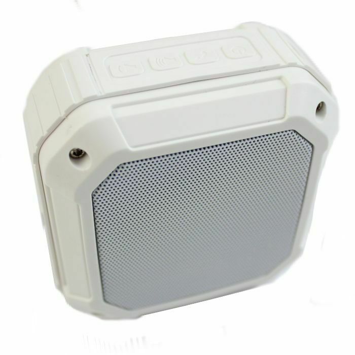 AV LINK - AV Link Water Resistant Portable Rechargeable Mini Bluetooth Speaker (white)
