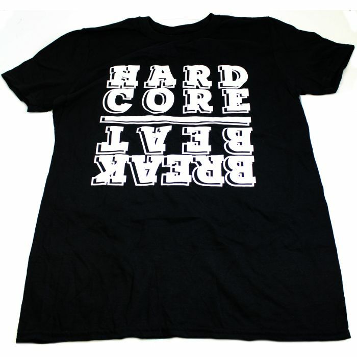 HOTLINE - Breakbeat Hardcore T-Shirt (medium, black with white logo)