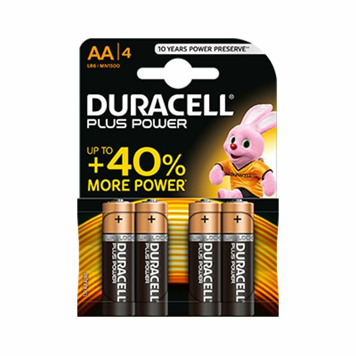 DURACELL - Duracell AA Plus Power Alkaline Batteries (pack of 4)