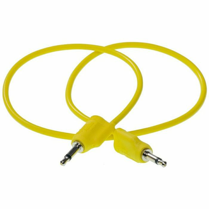 TIPTOP AUDIO - TipTop Audio Stackable Shielded 3.5mm 1/8'' Jack & Plug Patch Cable (50cm/yellow/single)