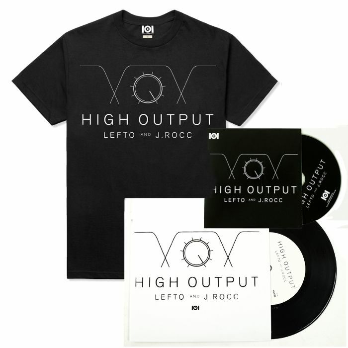 101 APPAREL/LEFTO & J ROCC - 101 Apparel High Output T-Shirt With 7" & Mix CD (black, large)