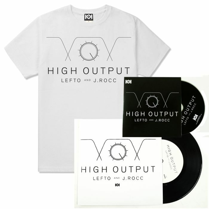 101 APPAREL/LEFTO & J ROCC - 101 Apparel High Output T-Shirt With 7" & Mix CD (white, large)