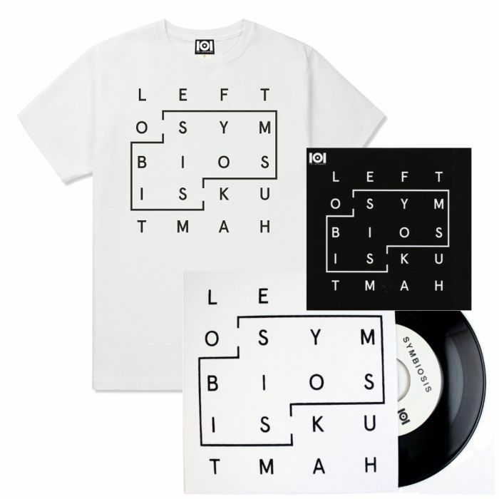 101 APPAREL/LEFTO & KUTMAH - 101 Apparel Symbiosis T-Shirt With 7" & Mix CD (white, medium)