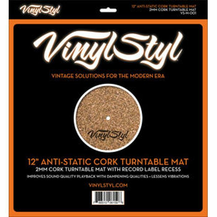 VINYL STYL - Vinyl Styl 12" Anti-Static Cork Turntable Mat