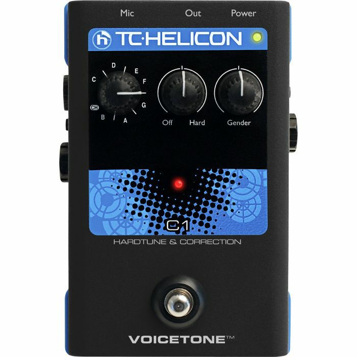 TC HELICON - TC Helicon VoiceTone C1 Hardtune & Correction Stompbox