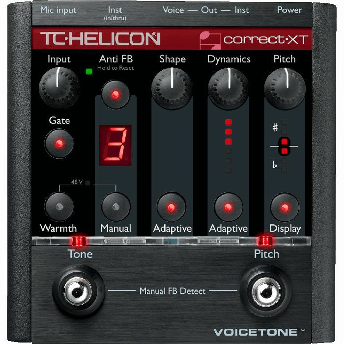 TC HELICON - TC Helicon VoiceTone Correct XT Stompbox