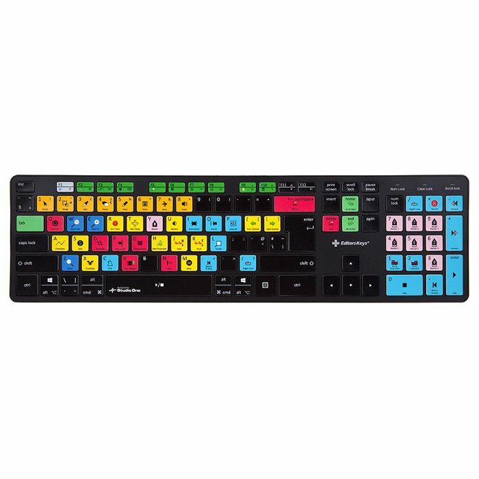 EDITORS KEYS - Editors Keys Slimline PC & Mac Keyboard For Presonus Studio One (UK keyboard)