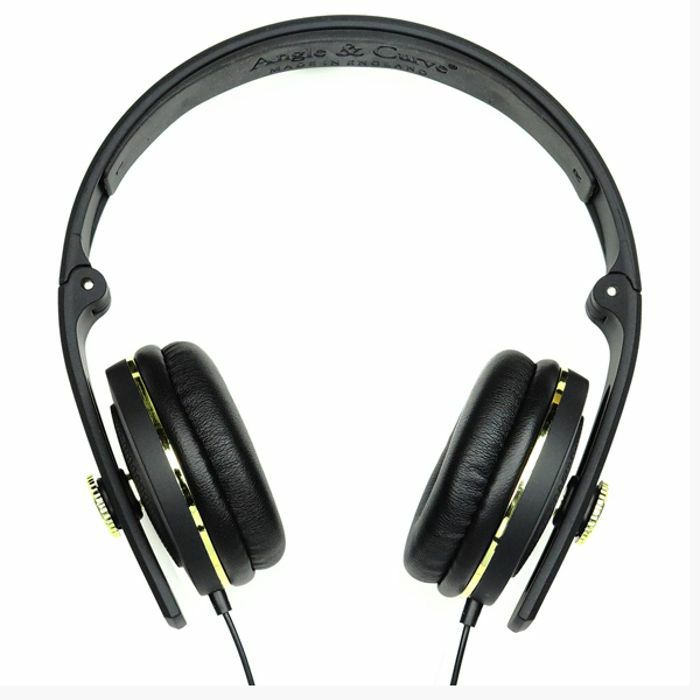 ANGLE & CURVE - Angle & Curve Carboncans Headphones With Mic (carbon black & metallic gold)