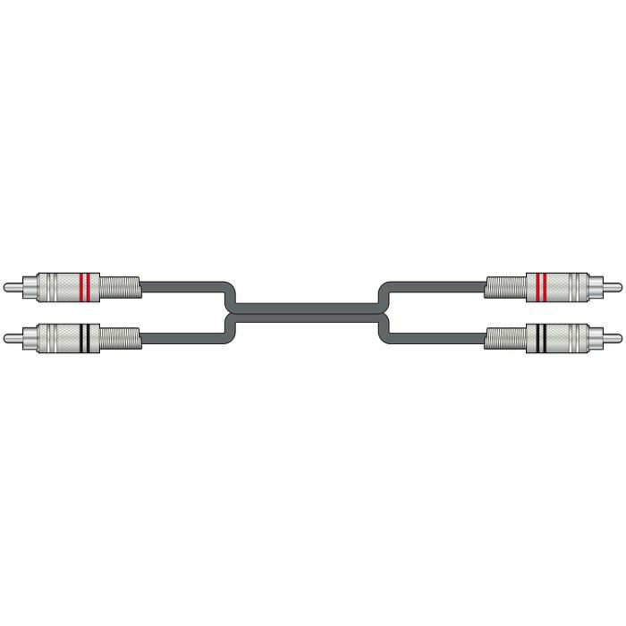CHORD - Chord  2x RCA Plugs To 2x RCA Plugs Cable (black, 0.5m)