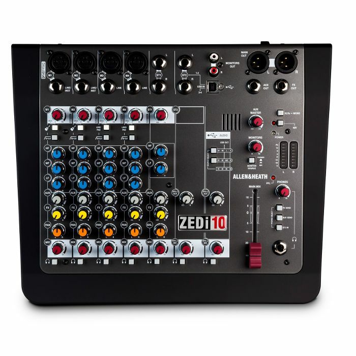ALLEN & HEATH - Allen & Heath ZEDi-10 Hybrid Studio Mixer With 4x4 USB Audio Interface & Cubase LE