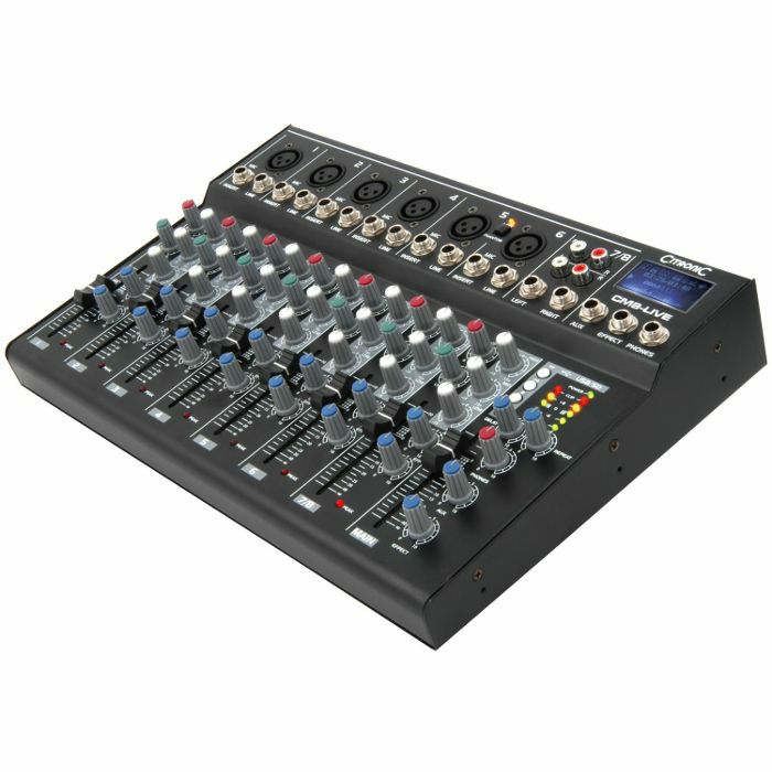 CITRONIC - Citronic CM8 Live Compact Mixer With Delay & USB SD Player