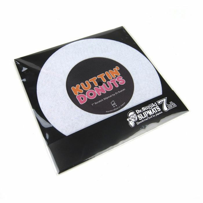 DR SUZUKI - Dr Suzuki Kuttin' Donuts 7" Vinyl Record Slipmat (single, white)