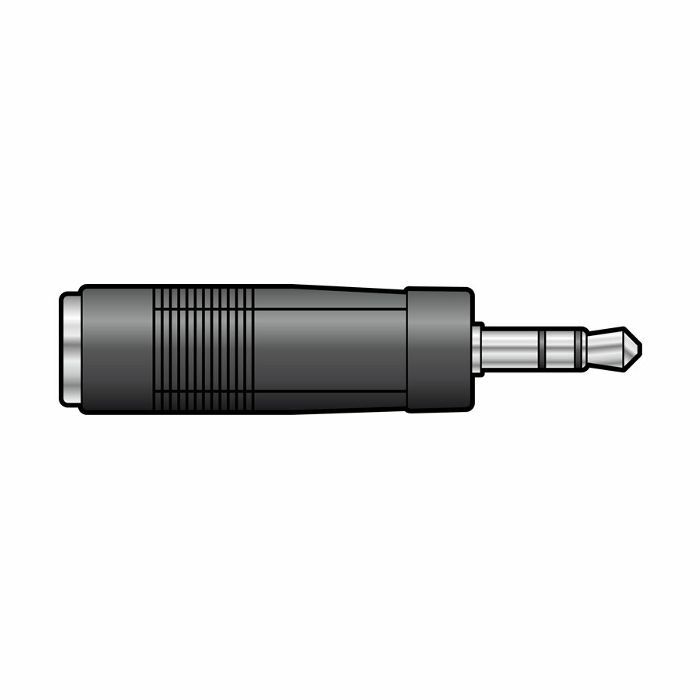 QTX - QTX 3.5mm Stereo Jack Plug To 1/4" Stereo Jack Socket Adapter