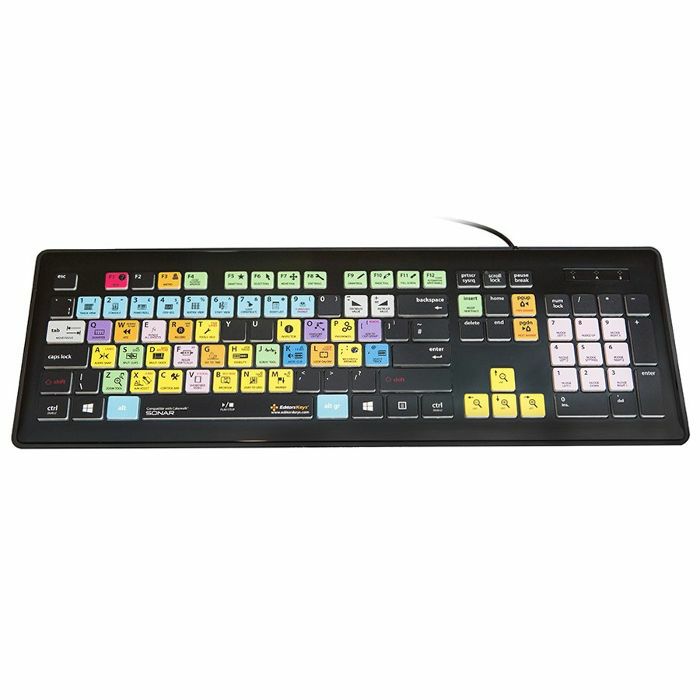 EDITORS KEYS - Editors Keys Backlit PC & Mac Keyboard V2 For Cakewalk Sonar X3 (UK keyboard)