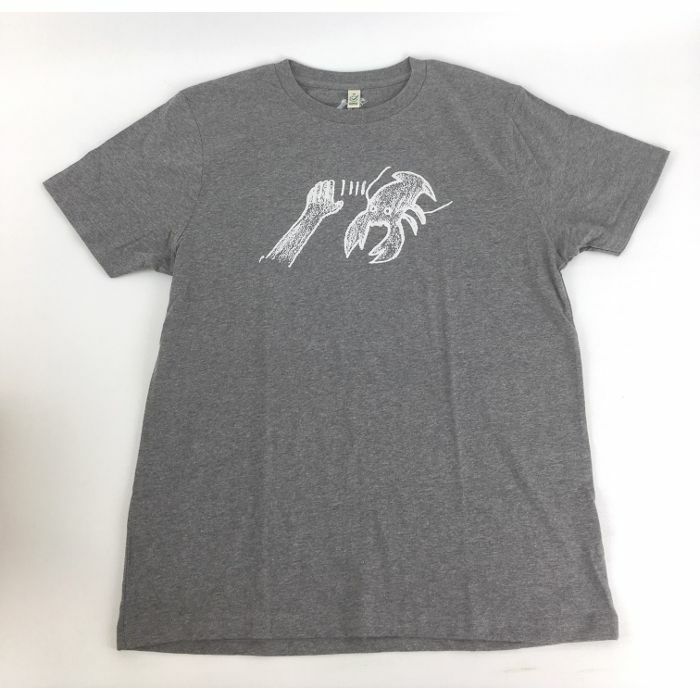 LOBSTER THEREMIN - Lobster Theremin Logo T Shirt (grey, large)