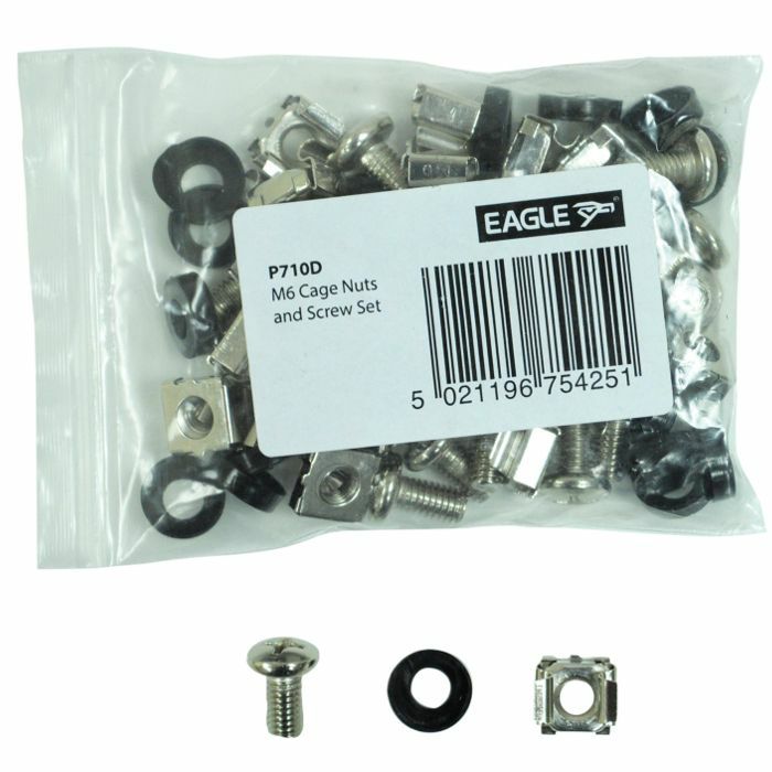 EAGLE - Eagle M6 Studio Rack Cage Nuts Bolts & Washers Set (pack of 20)