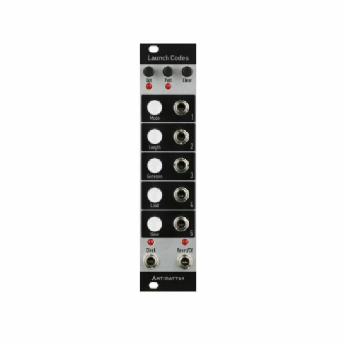 ANTIMATTER AUDIO - AntiMatter Audio Launch Codes Compact 5-Channel Button Performance Controller/Trig & Gate Sequencer Module