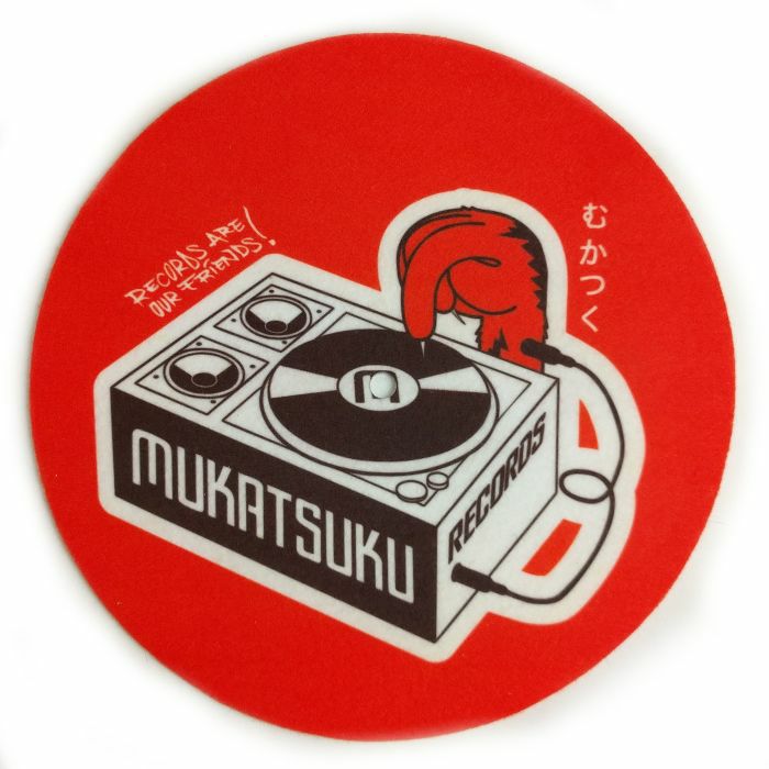 MUKATSUKU - Mukatsuku Records Are Our Friends Bold Red 7" 45 Slipmat (single, bold red) *Juno Exclusive*