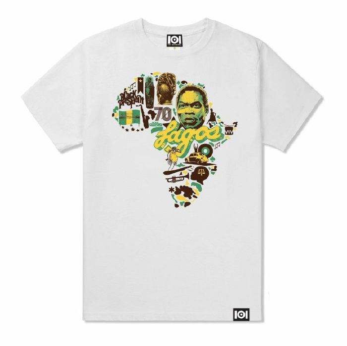 101 APPAREL/FUSE GREEN - 101 Apparel Fuse Green Lagos T Shirt (white, medium)