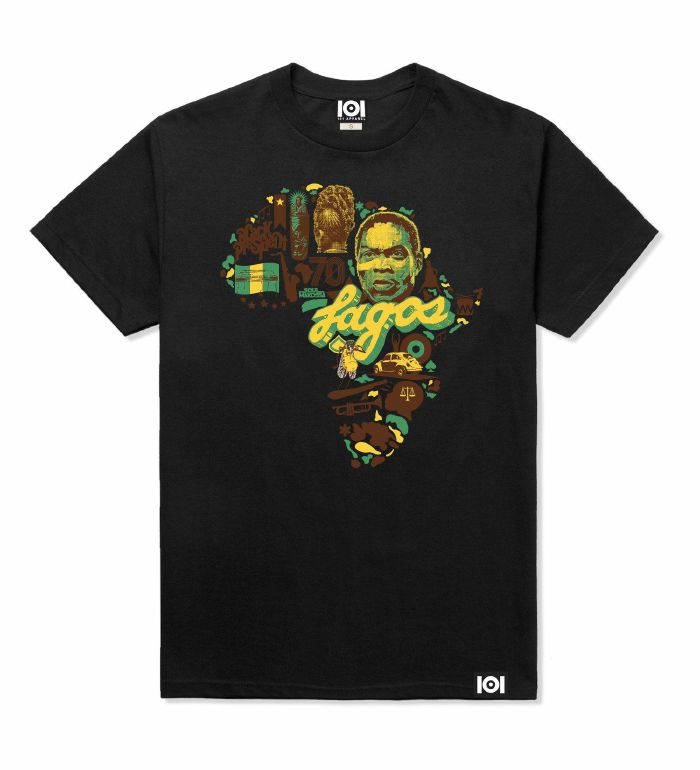 101 APPAREL/FUSE GREEN - 101 Apparel Fuse Green Lagos T Shirt (black, medium)