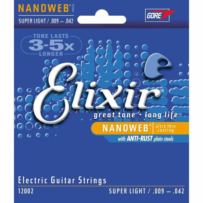 ELIXIR - Elixir Super Light Electric Guitar Strings Set With Nanoweb Coating (E12002)