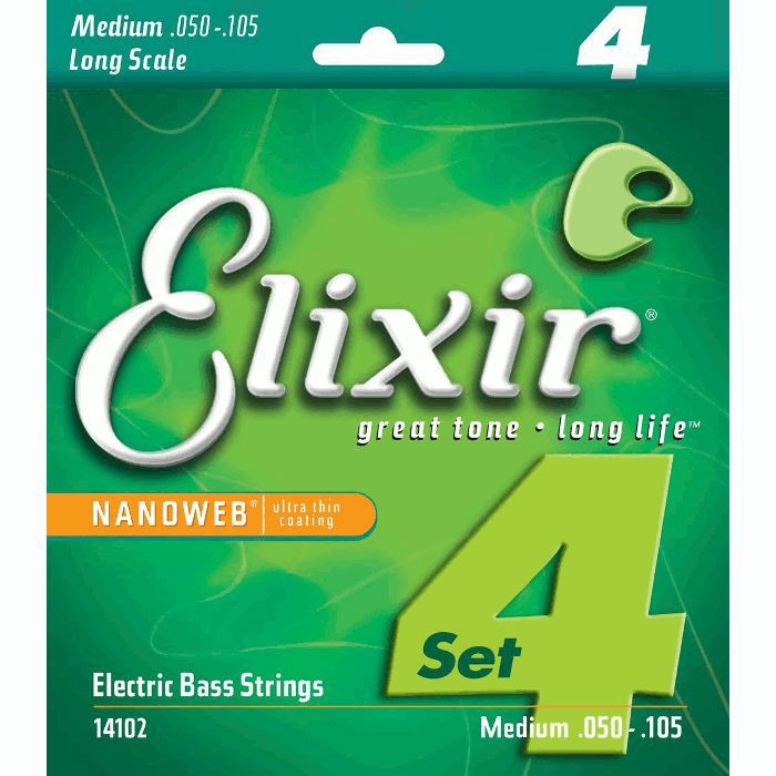 ELIXIR - Elixir Heavy Electric Bass Guitar Strings Set (E14102)