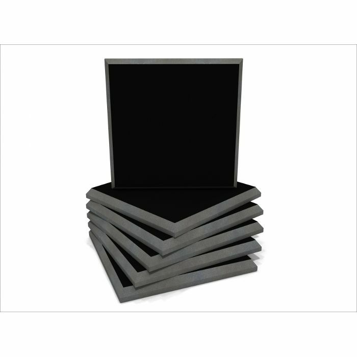 EQ ACOUSTICS - EQ Acoustics Colour Panel 60cm Fabric Faced Tile (black, pack of 6)