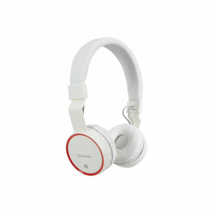 AV LINK - AV Link Rechargeable Wireless Bluetooth Noise Cancelling Headphones (white)