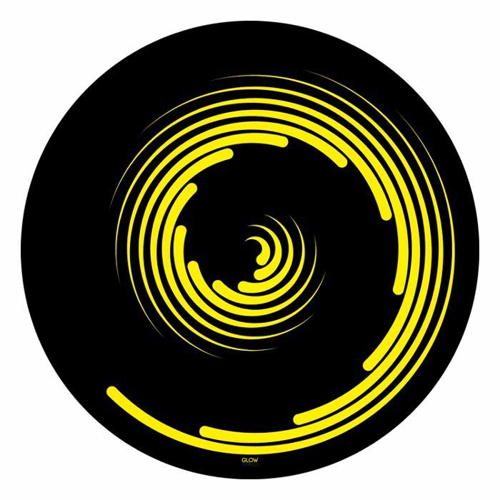 GLOWTRONICS - Glowtronics Spiral 12" Vinyl Record Classic Non Glow Slipmats (pair)