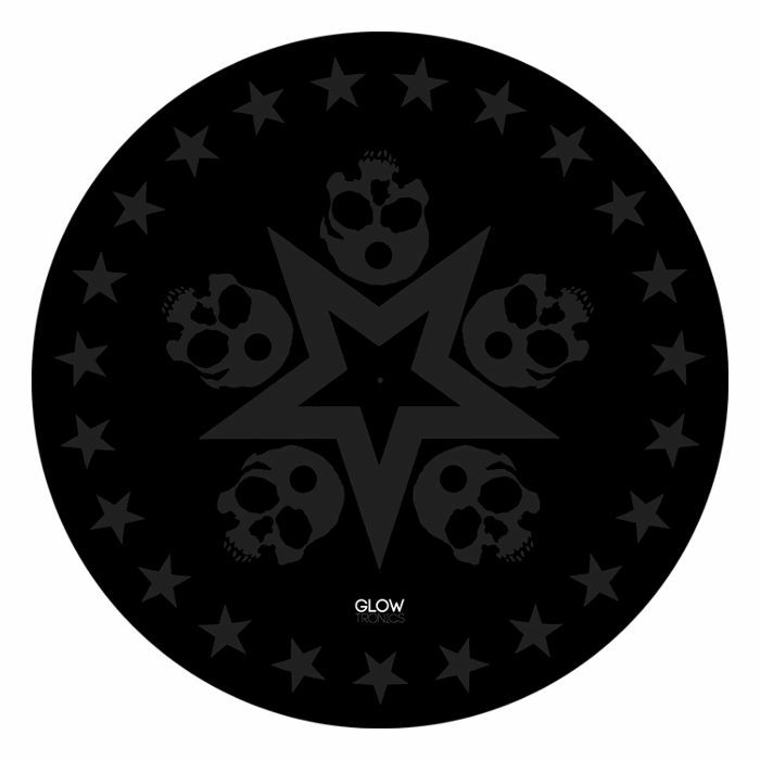 GLOWTRONICS - Glowtronics Skull Star 12" Vinyl Record Classic Non Glow Slipmats (pair)