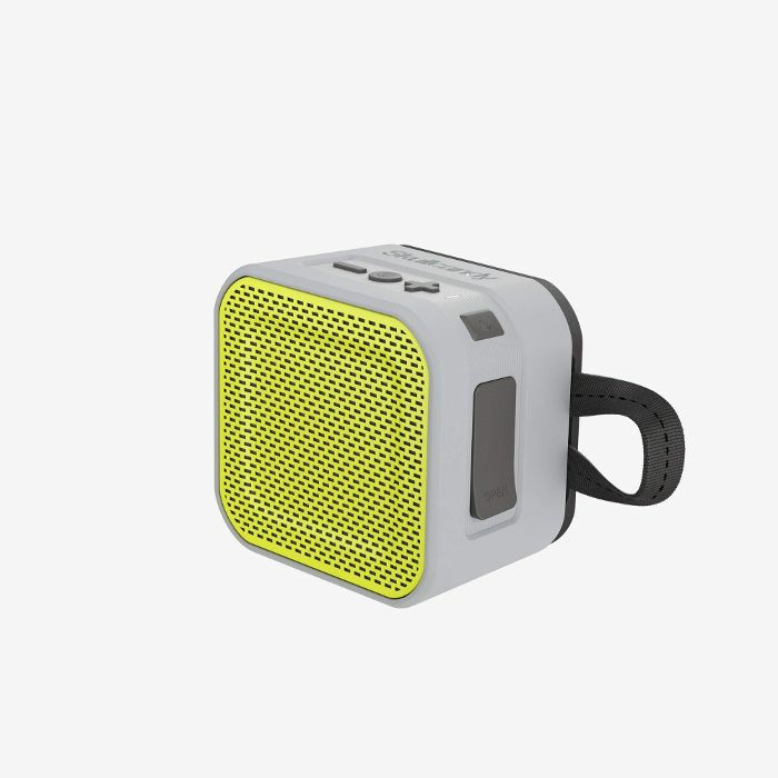 SKULLCANDY - Skullcandy Barricade Mini Bluetooth Portable Speaker (grey/charcoal/hot lime)
