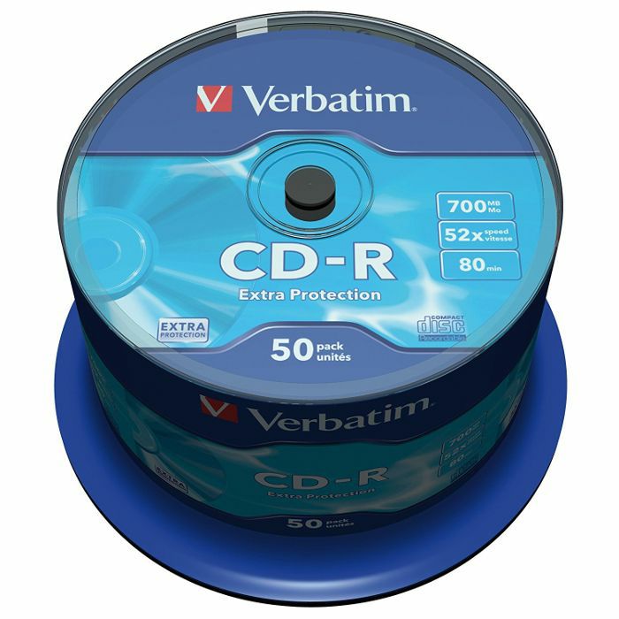 VERBATIM - Verbatim 80 Minute 700MB Non Print Blank CDR Discs (spindle of 50)