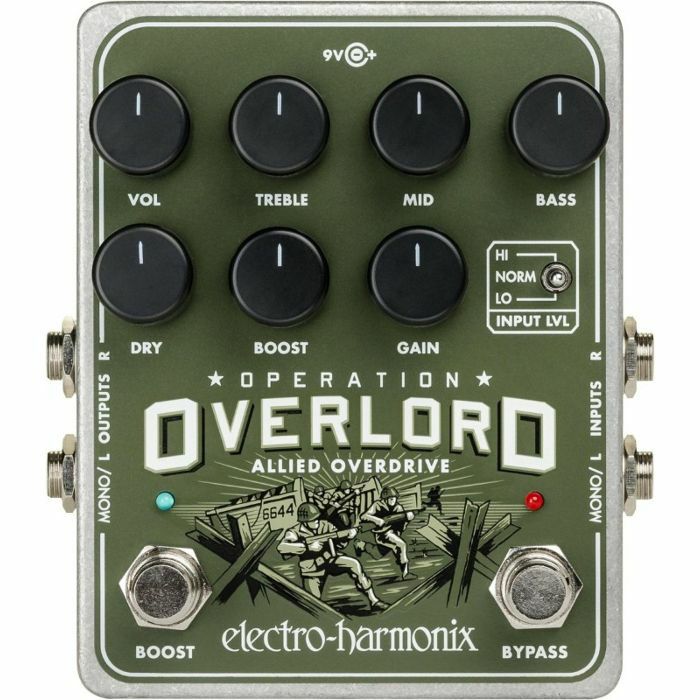 ELECTRO HARMONIX - Electro Harmonix Operation Overlord Allied Stereo Overdrive Effects Pedal