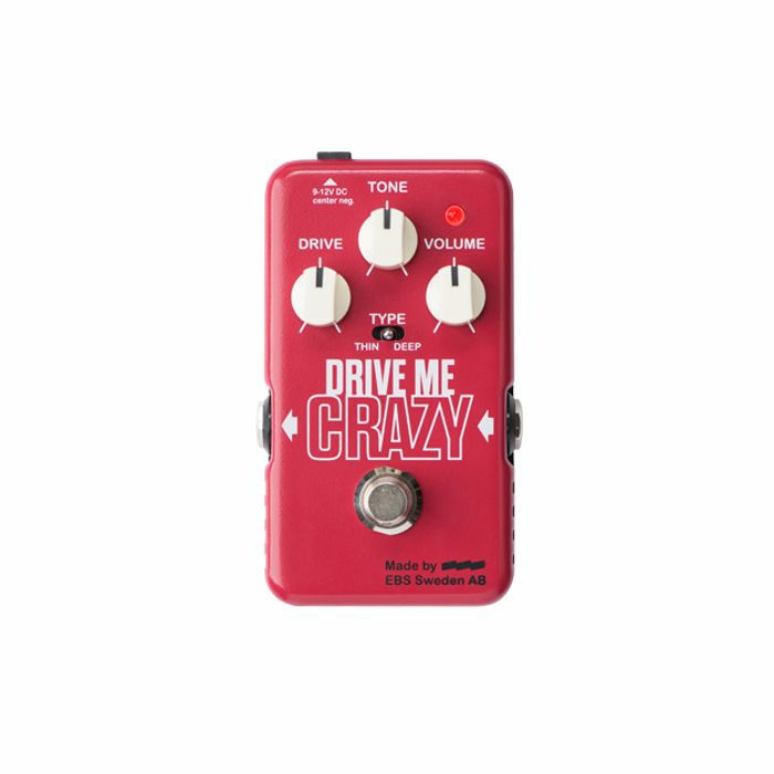 EBS Drive Me Crazy Analogue HighGain Distortion/Overdrive Pedal at