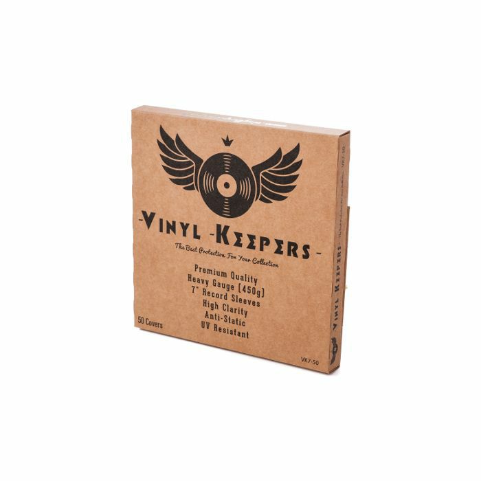 VINYL KEEPERS - Vinyl Keepers Premium Quality Heavy Gauge 7" Polythene Record Sleeves (pack of 50, 450g)