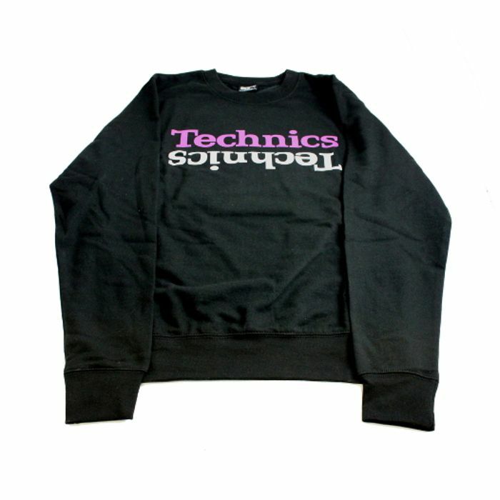 TECHNICS - Technics Champion Edition Sweatshirt (black with purple mirrored logo, small)