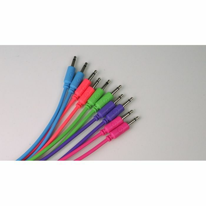 EOWAVE - Eowave Party Colours Modular Mini-Jack Patch Cables (pack of 10, 30cm long)