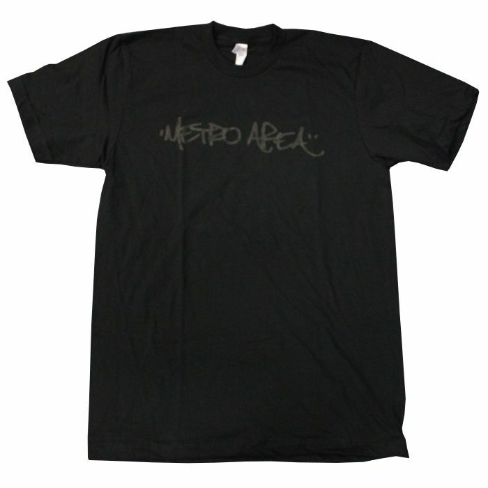 METRO AREA - Metro Area T Shirt (black with gloss black logo, large)
