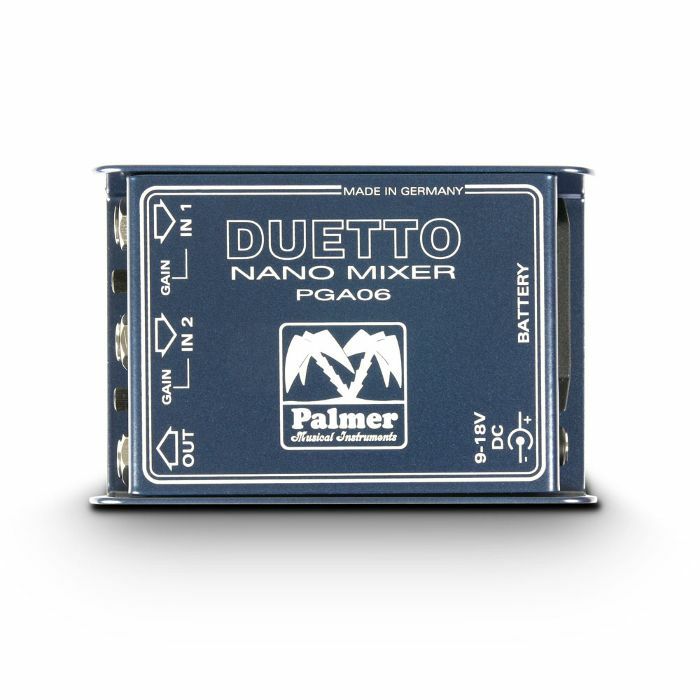PALMER MI - Palmer MI PGA06 Duetto Nano Mixer For Guitars & Line Signals