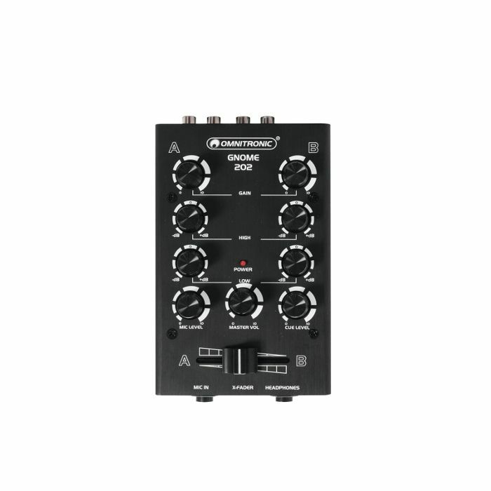 OMNITRONIC - Omnitronic Gnome 202 Mini DJ Mixer (black)