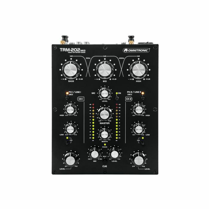 OMNITRONIC - Omnitronic TRM-202MK3 2-Channel Rotary DJ Mixer