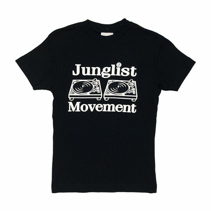 AEROSOUL - Junglist Movement Ladies T Shirt (black with white print, medium)