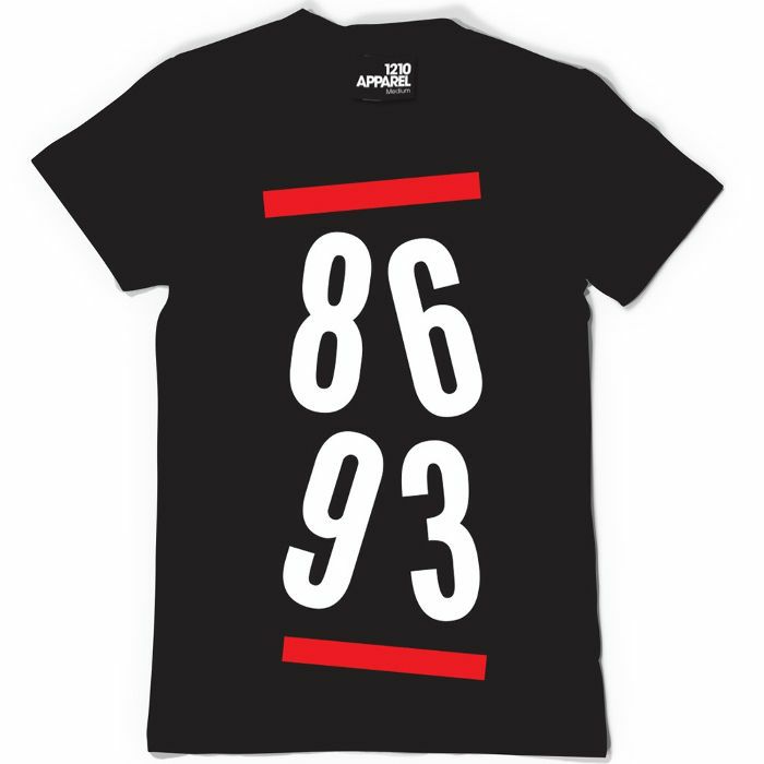 DMC - Golden Era T Shirt (black with red & white print, extra large)