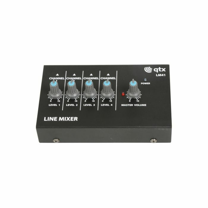 QTX - QTX LM41 Four Mono Channel Line Level & Instrument Mixer