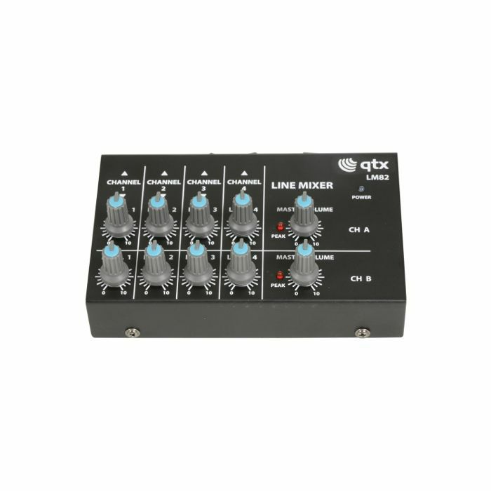 QTX - QTX LM82 Four Stereo Channel Line Level & Instrument Mixer (R8865996)