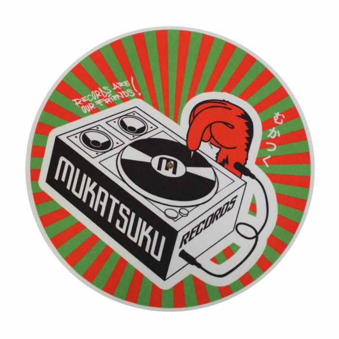 MUKATSUKU - Mukatsuku Records Are Our Friends Red & Green Rays 12'' Slipmat (single, red & green rays) *Juno Exclusive*