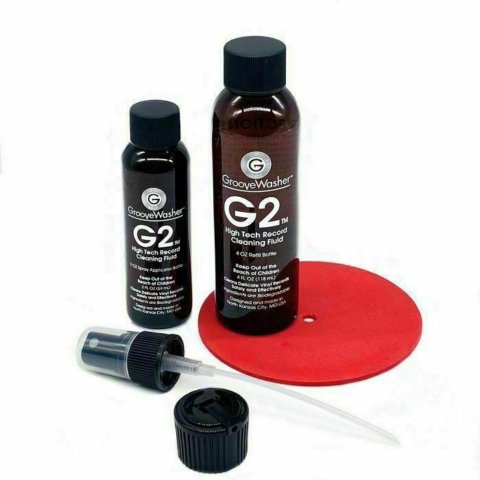 GROOVEWASHER - GrooveWasher G2 Vinyl Record Cleaning Kit With Spray Fluid & Label Protector