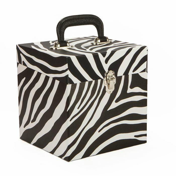 JAZZMAN - Zebra Print 60 Record Box