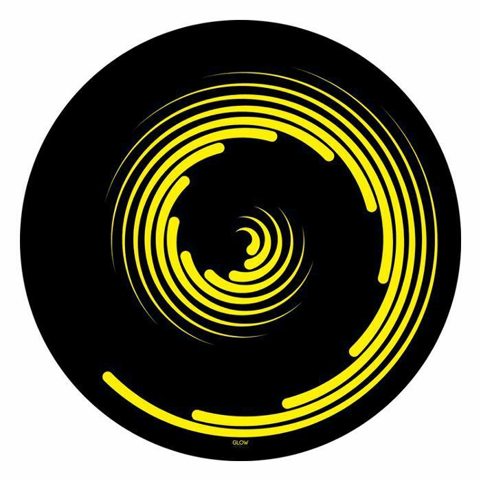 GLOWTRONICS - Glowtronics Spiral 12" Vinyl Record UV Blacklight Slipmats (pair)
